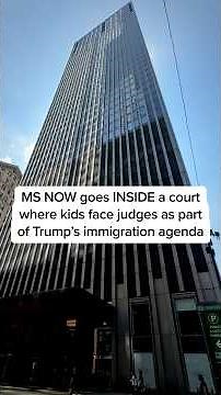 MS NOW goes INSIDE a court where kids face judges as part of Trump's immigration agenda