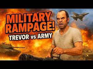 GTA 5 Military Rampage 🔥 | Trevor vs Army Full Chaos! #gta #viral