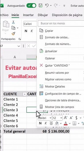 Prevent column auto-adjustment when updating a pivot table in Excel #Shorts