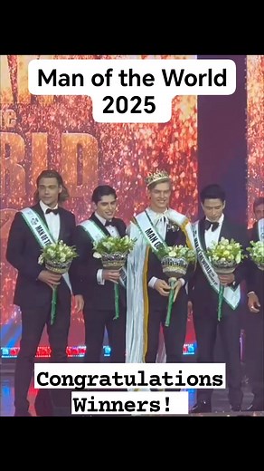 7.7K views · 28 reactions | Congratulations to all the Major Winners of MAN of the WORLD 2025 pageant! Mister Spain Juul Messianen is the Man of the World 2025 Grand Winner! 1st runner-up is Mister Mexico. 2nd runner-up is Mister Thailand. 3rd runner-up is Mister Czech Republic 4th runner-up is Mister Panama. #ManOfTheWorld2025 #PhilippinePageants | Philippine Pageants | Facebook