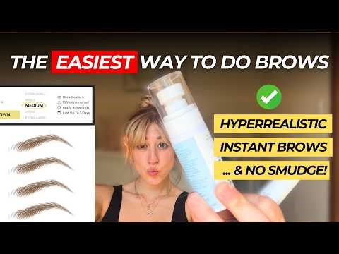 Products I use for my Temporary Eyebrow Tattoos routine