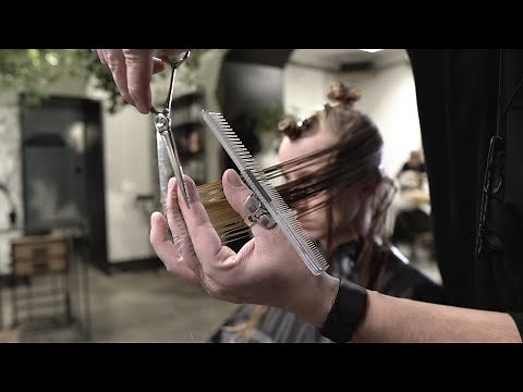 LONG LAYERED HAIRCUT TUTORIAL - only for professionals