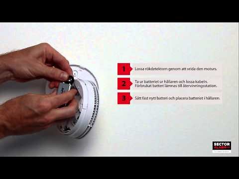 Batteribyte, Rökdetektor, Domonial