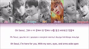 【防弹少年团BTS】 防弹少年团 - WITH SEOUL (Color Coded 歌词 Eng/Rom/Han/)