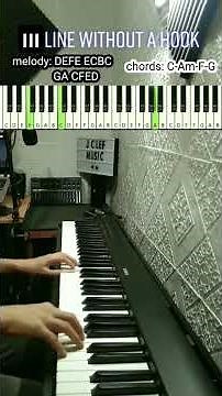 Line Without a Hook 🎹 Piano Tutorial #linewithoutahook #rickymontgomery