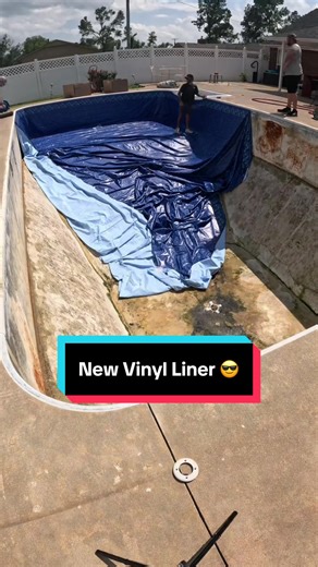 Swimming Pool Vinyl Liner Installation 😎 #poolcleaning #satisfying #poolguy