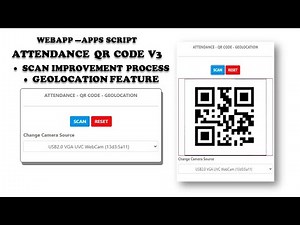 Build And Deploy Attendance Form QR Code With Geolocation Feature Use Apps Script (Installation)