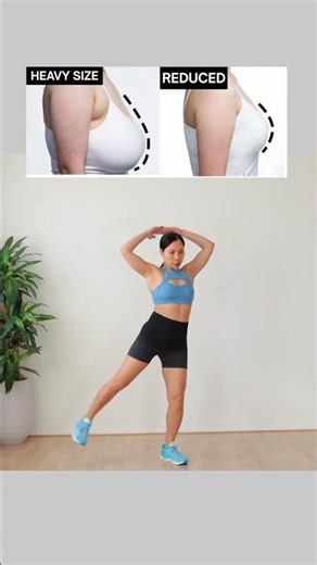 Reduce oversized breasts fast, lift sagging, perkier shape, full workout ⬆️