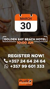 Plus Properties Backgammon Championship is happening AGAIN! 😍 ARE YOU READY? 💪 🗓️ Saturday March 30 - 10:00am 📍 Golden Bay Beach Hotel, Larnaca Registration Fees: €20 Prizes for the winners 💥 Register now: 📞 357 24 64 24 64 WhatsApp: 357 99 601 333 🔗: https://forms.gle/SKEyJgJt1QK9t2C6A #pluspropertiescyprus #plusproperties #cyprus #larnaca #backgammon #backgammonchampionship | Plus Properties Cyprus