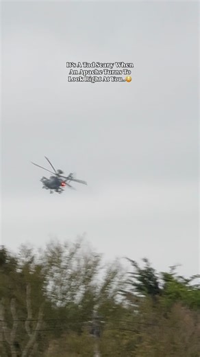 The Apache Pilot Also Seems To Put His Hands Up..😳 #apache #pilot #army #planespotting | CA Aviation