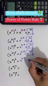 6.5K views · 728 reactions | Law of Exponent: Power of Power Rule #math #mathematics | Prof Math Wizard | Facebook