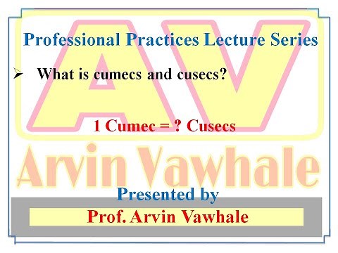 What is cumec and cusecs