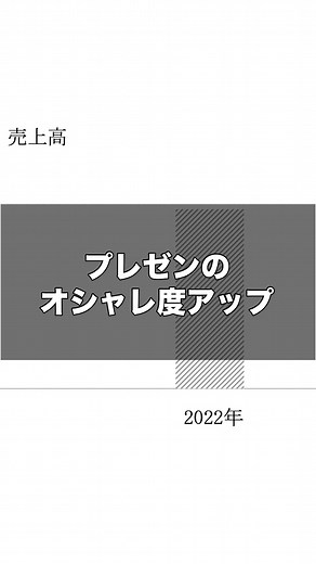 プレゼンおしゃれ度アップ #パワポ #仕事術 #パワポデザイン