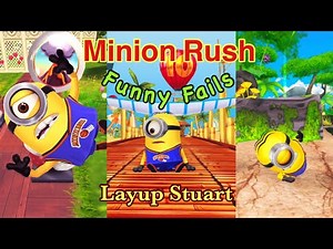 Minion Rush Funny Fails All Maps Minion Rush Layup Stuart Minion Outfit Minion Rush Funny Moments