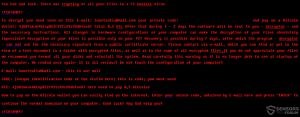 Retire Satana ransomware y restauración Gricakova archivos cifrados