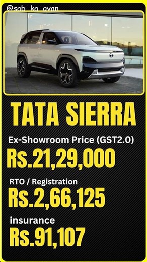 Tata Sierra Accomplished Plus Diesel AT – Full Review | Features, Power & Price