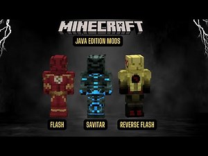 EP58: MINECRAFT Java Edition Mod - Fisk's Superheroes - Flash & Savitar Suits Showcase