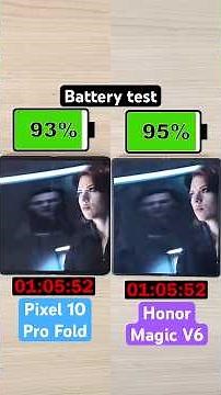 Google Pixel 10 Pro Fold vs Honor Magic V6 battery test!