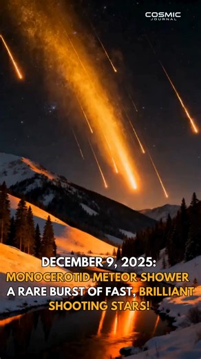 5K views · 78 reactions |  On December 9, 2025, the Monocerotid Meteor Shower may turn the night sky into a stage of golden streaks and sudden bursts of light. | Bloom Aura | Facebook