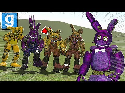NEW FAZBEAR'S ULTIMATE NPC PACK UPDATE SPOTLIGHT AND SPRINGTRAP FUSIONS IN GARRY'S MOD
