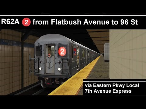 OpenBVE: R62A 2 Train from Flatbush Avenue to 96th Street
