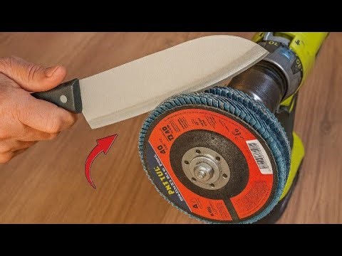 Is a flap disc the best knife sharpener? Real test! 🔍