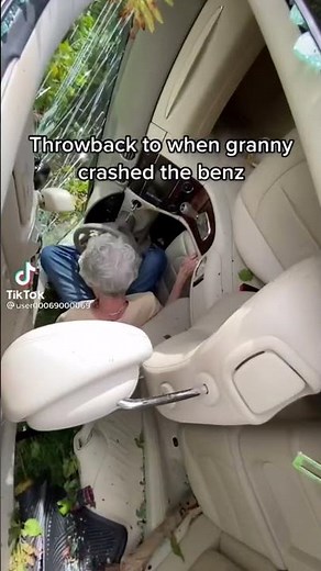 Throwback To When Granny Crashed The Benz!