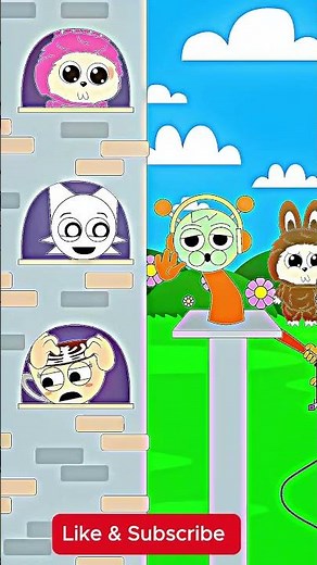 Sprunki Tunner Tower Stack Escape! 🗼 #shorts #tunner #towerstack #brainrot