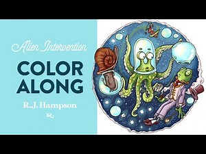 Alien Intervention Color Along: How to Color Glass with Markers (in Space)