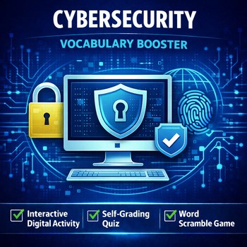 Cybersecurity Essentials Vocabulary Booster | Interactive Activity with Quiz