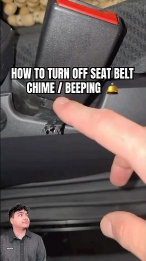 HOW to stop seat belt beeping / chime 🛎️but also remember this turns off the airbag so be SAFE