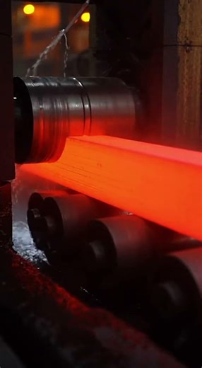 From fire to form 🔥This is how steel bars are made.Did you know this? 👇