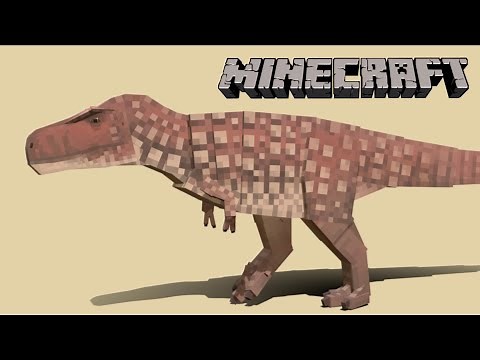 【Minecraft BE】TARBOSAURUS - model & animation showcase (Dinosaur Kingdom addon)