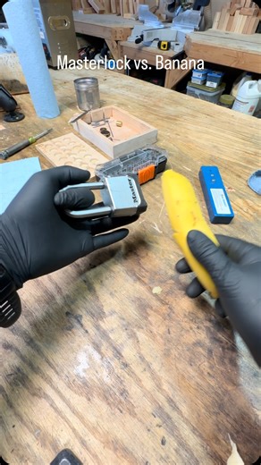 Covert Instruments on Instagram: "Masterlock vs. Banana"