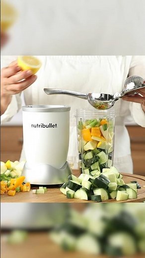 I LOVE MY NUTRIBULLET | Make a summer soup in seconds. Brilliant! #nutribullet #healthy #cooking