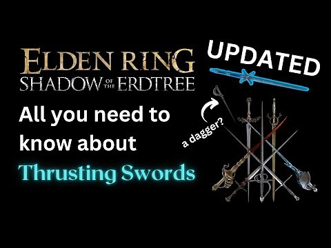 The BEST Thrusting Sword Guide and Review (Detailed Breakdown) Elden Ring Shadow of the Erdtree