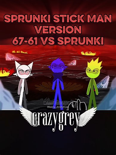sprunki stick Man version 67-61vs sprunki#videoviral #skull #sprunkiincredibox #shorts #edits