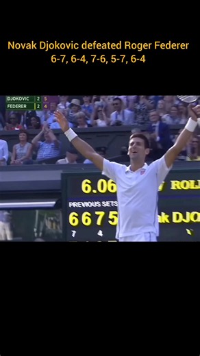 Novak Djokovic（seeded no.1) vs Roger Federer(seeded no.4): Wimbledon Final 2014
