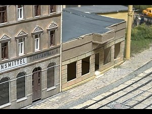 Modellstraßenbahnsegment "Schauburg" - Teil 10 - ein hohler Zahn entsteht