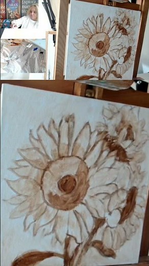 PINTURA DE LOS GIRASOLES DE VAN GOGH / PINTURA PASO A PASO