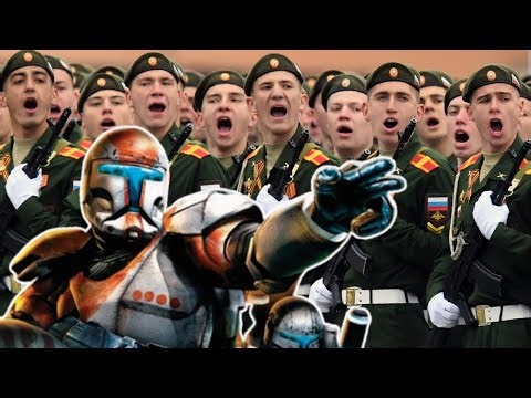 I put the Republic Commando theme over the Russian army