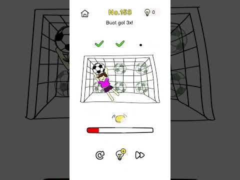 Solusi Brain Out Level 153, Buat gol 3x