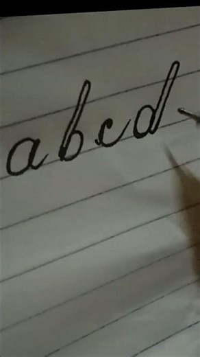 How to cursive writing a,b,c | calligraphy writing | #a #shorts