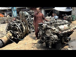 Dirtiest V8 Hino Truck & Chinese Sanhok Truck Engines Restoration