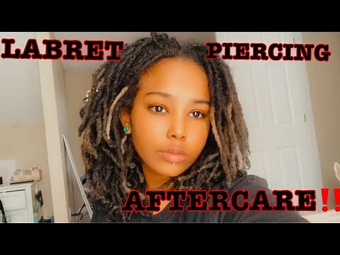 LABRET PIERCING | HEALING PROCESS & AFTERCARE VLOG