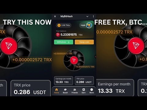 🔥 New FREE Mining Bot 2025! Earn TRX, BTC & TON Automatically! Try This Now 🔥 #freeMining #mining