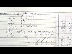 Binary to Gray & Gray to Binary code conversion | Lec-20