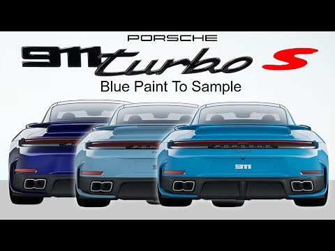 2026 Porsche 911 Turbo S: The Best Blue Paint-To-Sample Colors