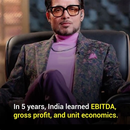 Startup Analyst by Sadab on Instagram: "“In just 5 years, India learned EBITDA, gross profit, and unit economics.” What was once boardroom jargon became dinner-table conversation after Shark Tank India brought startups into everyday homes. The biggest change wasn’t funding or fame — it was business literacy at scale. That’s how real ecosystems are built: when people stop fearing numbers and start understanding them. Keywords: Shark Tank India impact, EBITDA explained, unit economics India, gross