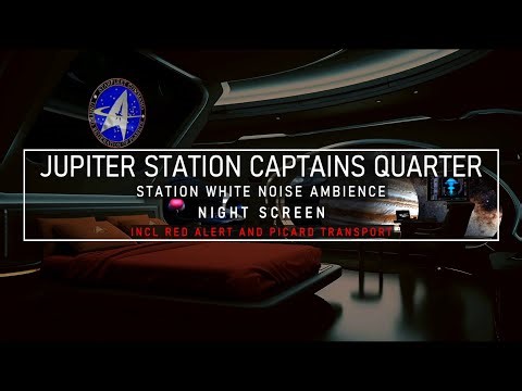 Star Trek Sleep Sounds | Jupiter Station Sleeping Quarters | Night Shift Ambience | ASMR, Sleep
